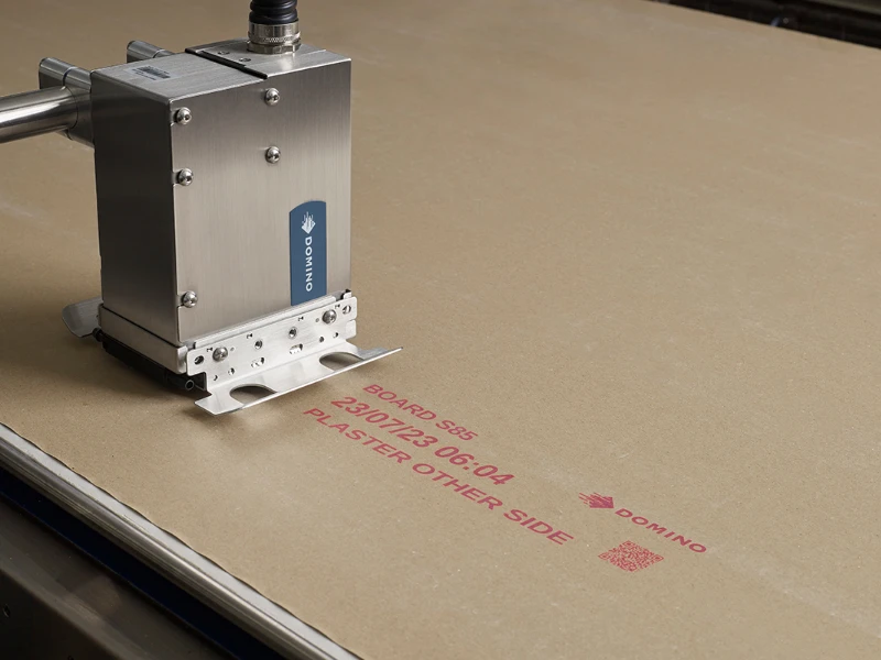 Cx350i Remote Head printing on plasterboard